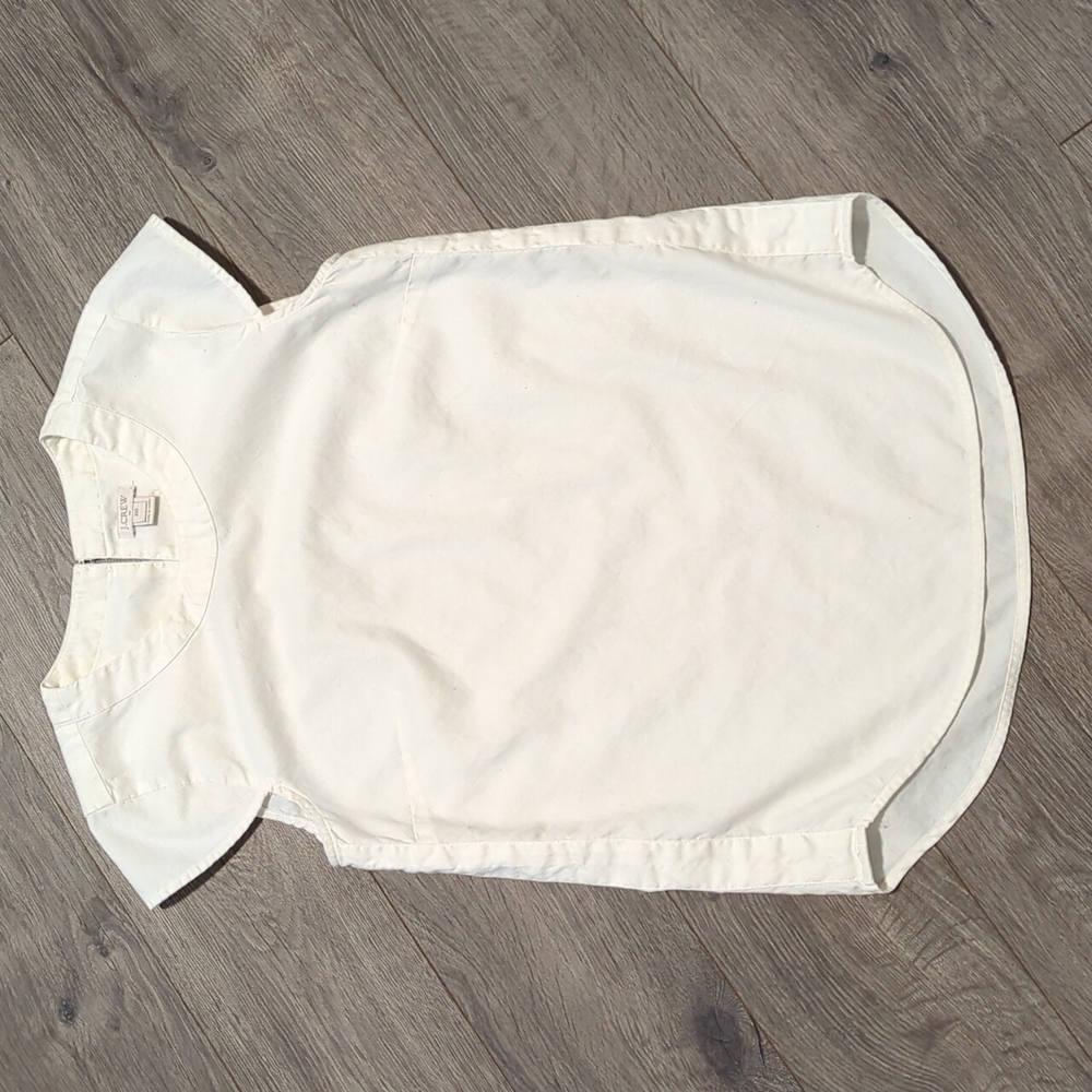 J Crew cap sleeved linen top